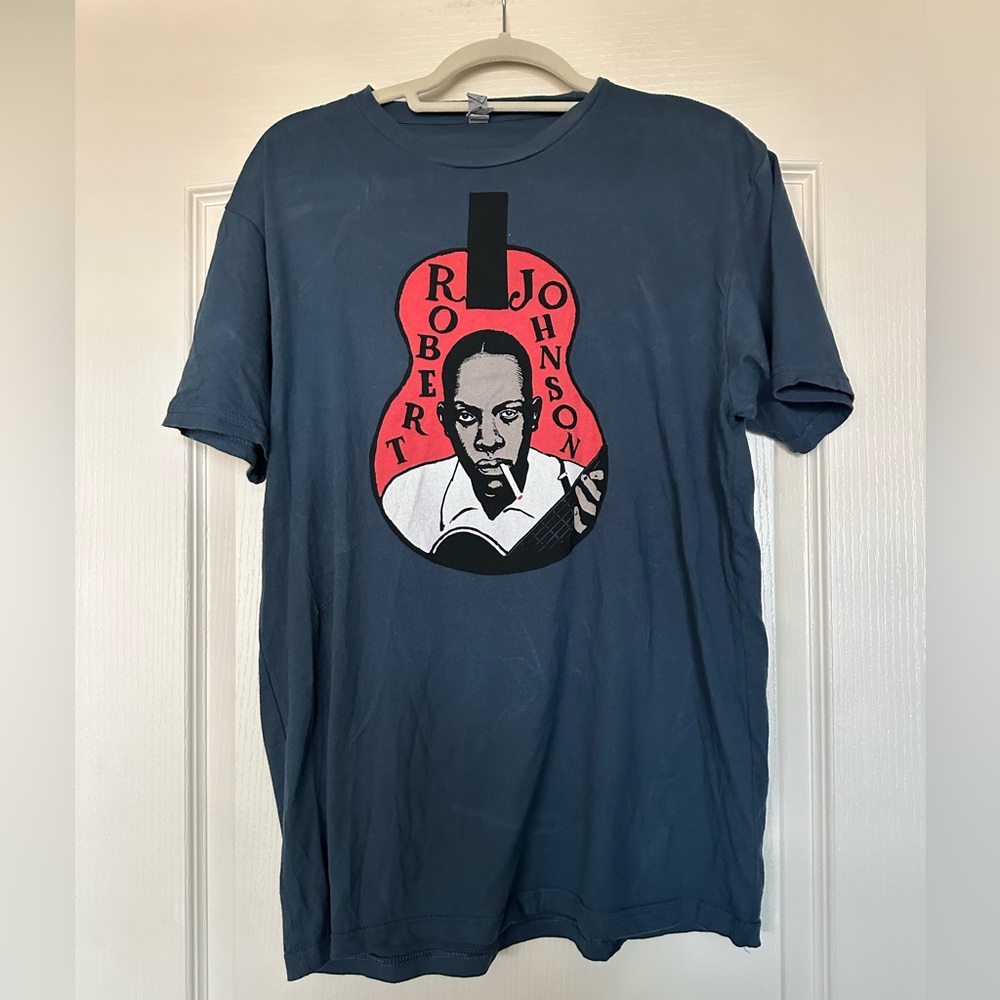 Robert Johnson Blues Music Graphic T-Shirt Size Large